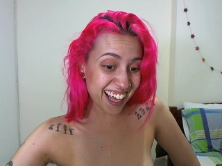 Fotoğraflar floracat Hi! 10 if you think i am pretty! #pinkhair #cum #wet #hot #tattoos #hitachi #skinny #bigeyes #smalltits